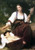 Fine Art Prints Lullaby, a serene painting by William-Adolphe Bouguereau, featuring a woman gently fanning a sleeping baby in a wooden cradle, outdoors.