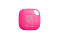 A back-facing image of a Life360 Tile  - Pink Punch