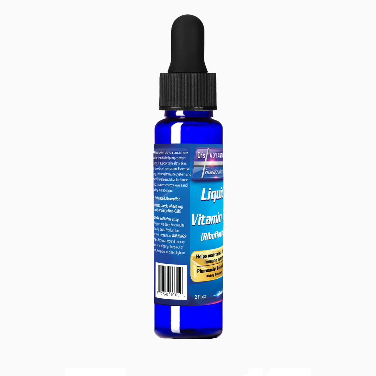 Liquid Vitamin B2 2oz Dropper