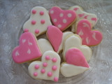 Mini Valentine Heart Cookies