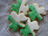 St. Patrick's Day Shamrock Sugar Cookies