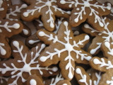 Gingerbread Snowflake Cookies