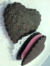 Chocolate Valentine Sandwich Cookies