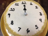 Clock Strikes Midnight Cake
