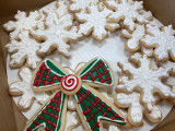 Snowflake Sugar Cookie Wreath