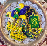 Mardi Gras Sugar Cookies