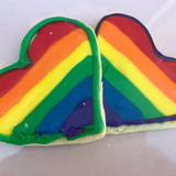 Pride Heart Sugar Cookies