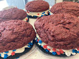 Red Velvet Fourth of July Whoopie Pies