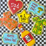 Father's Day Sugar Cookies - beer