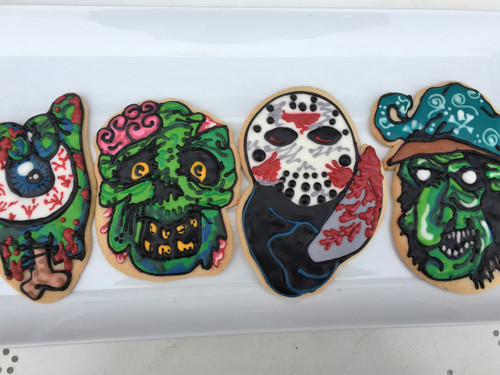 Scary Dude Halloween Sugar Cookies