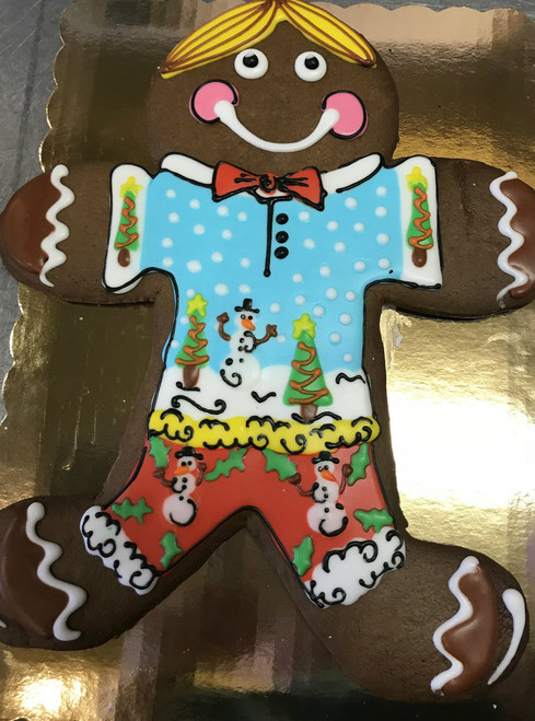 Giant Gingerbread "Ugly Sweater" Cookie
