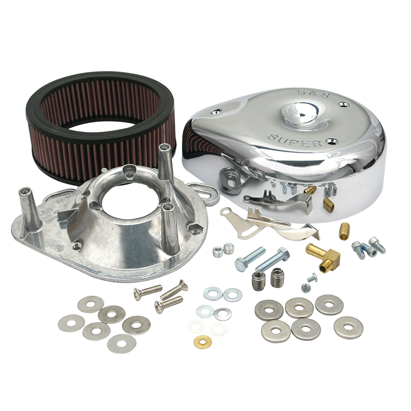 Teardrop Chrome Air Cleaner Cover For S&S® Super E & G Carbs On