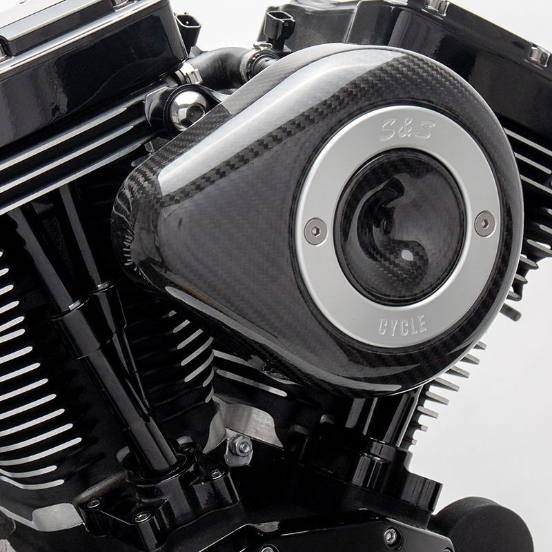 Stealth Air Cleaner Kit with Carbon Fiber Cover for 2008-2017 HD® Touring Models and 2016-2017 Softail®Models