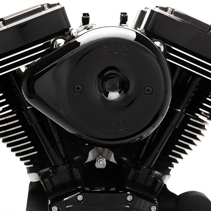 Gloss Black Stealth Teardrop Air Cleaner Kit for 2008-'16 Touring