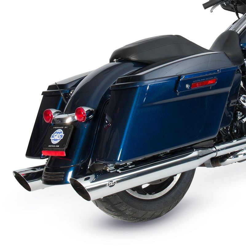 S&Sスリップオン Harley-Davidson SLASH CUT SLIP-ONS for 1995–2016 HARLEY-DAVIDSON® TOURING MODELS