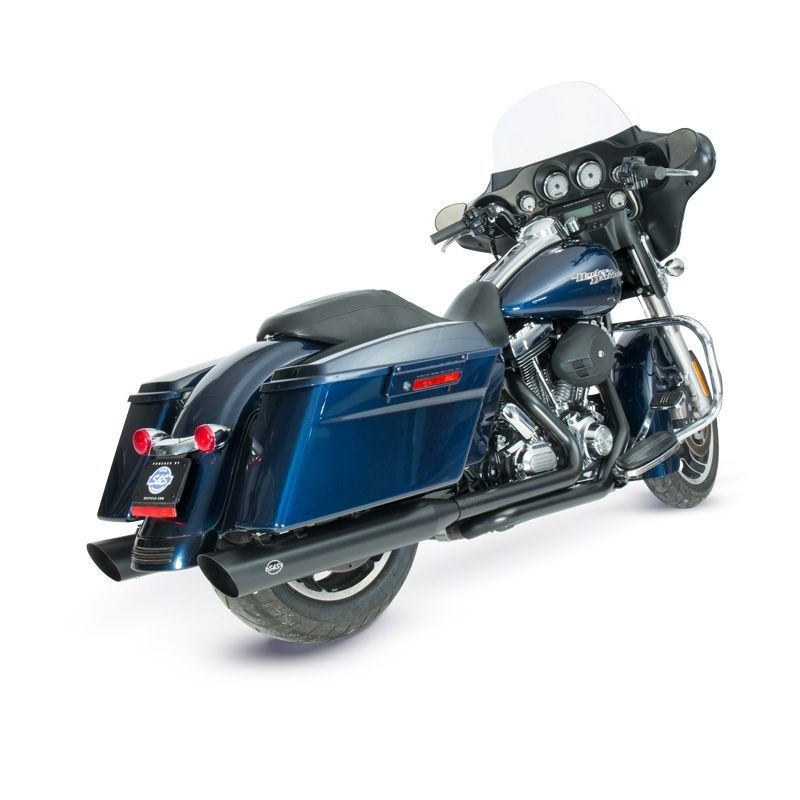 S&Sスリップオン Harley-Davidson S&S Slash-Cut Mufflers for 2018-2022 Harley Heritage Softail and