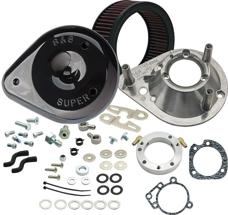 S&S® Teardrop Air Cleaner Kit for 2008-'16 HD® Touring Stock-Bore