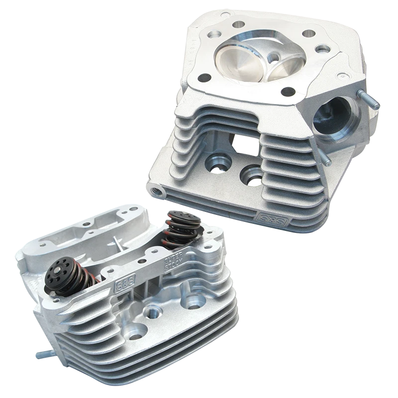 S&S® Super Stock® Cylinder Head Kit For 3-1/2" and 3-5/8" Bore HD® 1984-'99 Big Twins - Natural Aluminum Finish