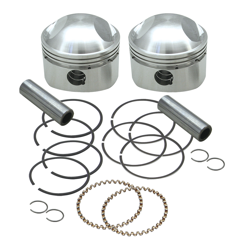 S&S® Forged Stock Bore Stroker Pistons For 1936-'84 OHV Engines - 3-7/16" +.040"