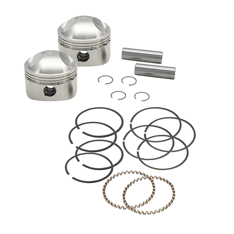 S&S® Forged Stock Bore Stroker Pistons For 1936-'84 HD® OHV Engines - 3-7/16" +.090"