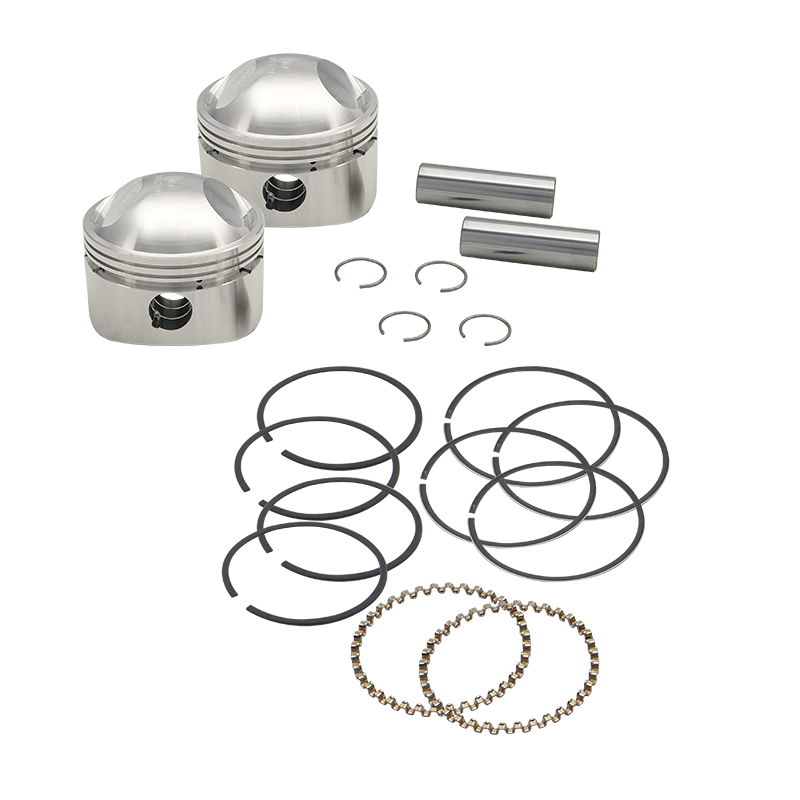 S&S® Forged Stock Bore Stroker Pistons For 1936-'84 HD® OHV Engines - 3-7/16" +.060"