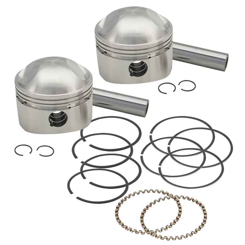 S&S® Forged Stock Bore Stroker Pistons For 1936-'84 HD® Big Twins - 3-7/16" Std