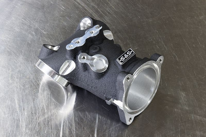 Premium 55mm CNC Ported Black Manifold for M8 Models