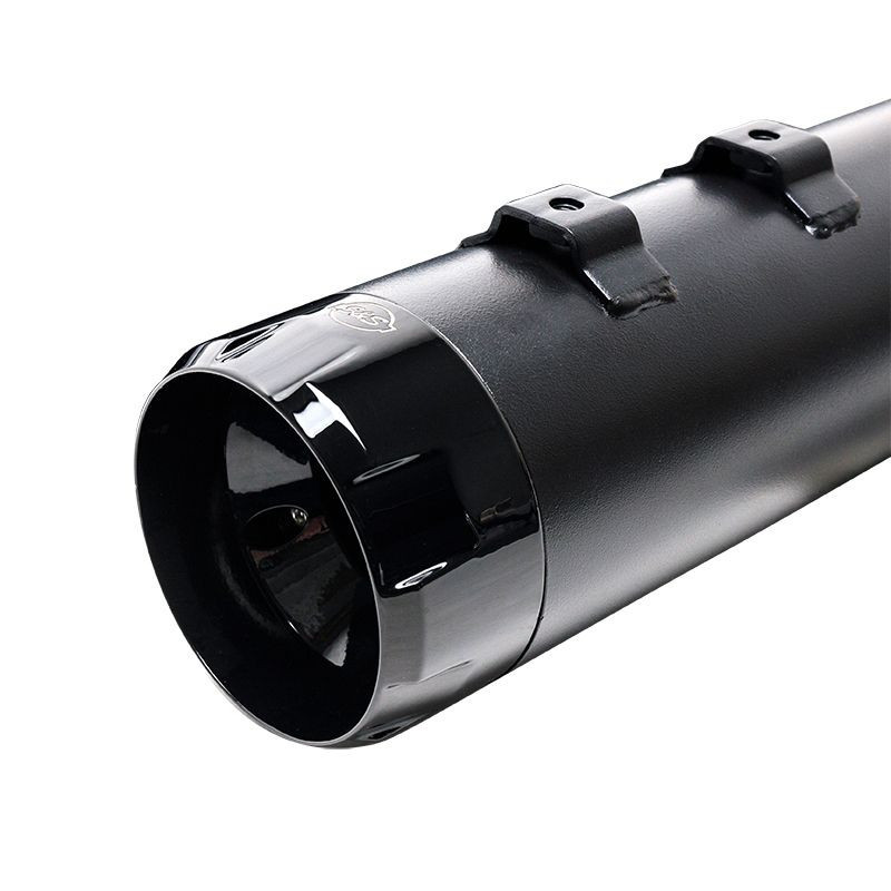 小物 RAINMAKER INSULATED MUFFLER / BLACK Mk45 TOURING MUFFLER for 1995–2016 TOURING MODELS—Black with Black