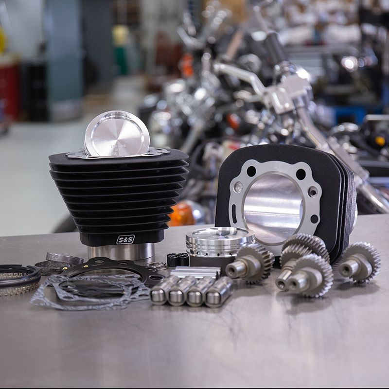 Hooligan Kit - 883cc to 1200cc for 2000-'21 HD® Sportster® Models - Wrinkle Black
