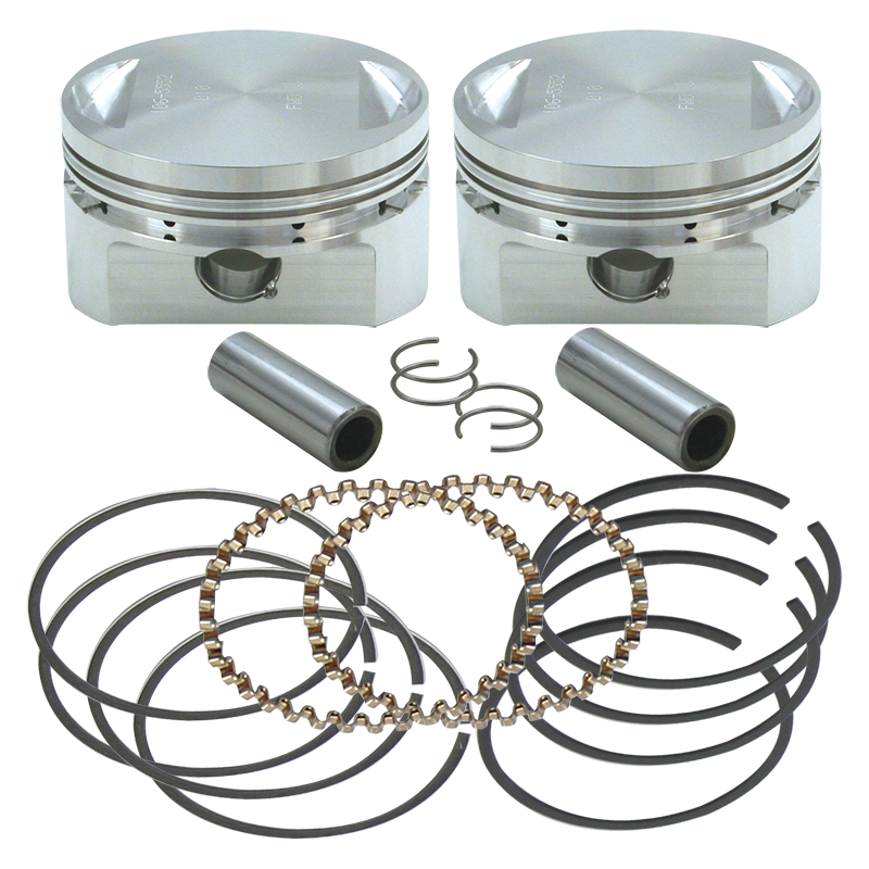31/2" Bore Forged Stroker Piston Kits For Stock Heads Or S&S Performance Replacement Heads - +.020"