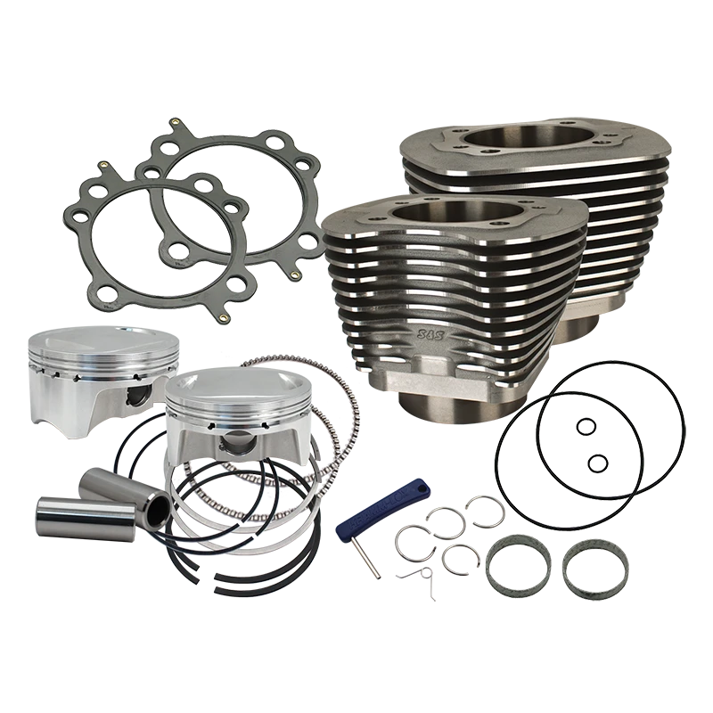 107" Bolt-In Big Bore Kit for 2007-'17 HD® Big Twins (except '17 touring) - Wrinkle Black Finish