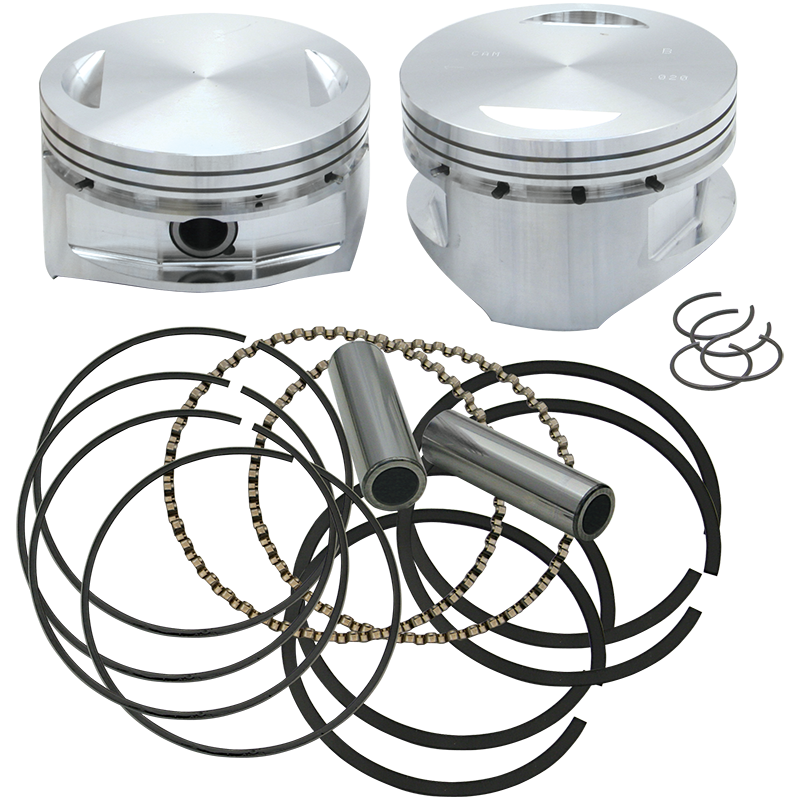S&S® 4" Bore Forged Pistons for V100" and V107", 92-1402
