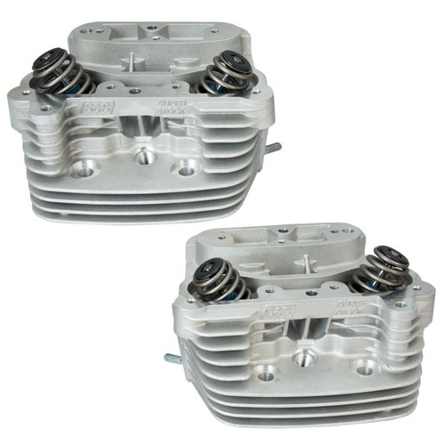 Super Stock® Cylinder Head Kit For S&S® 4" Bore V107 and V113 Engines For 1984-'99 HD® Big Twins - Natural Aluminum Finish Super Stock® Cylinder Head Kit For S&S® 4" Bore V107 and V113 Engines For 1984-'99 HD® Big Twins - Natural Aluminum Finish