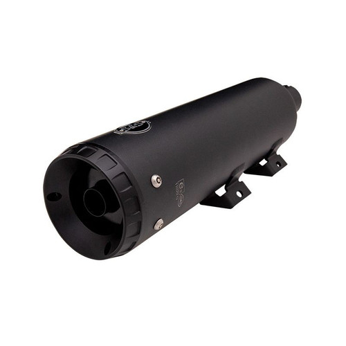 Grand National® ECE Slip-On Mufflers, Black with Black End Cap for