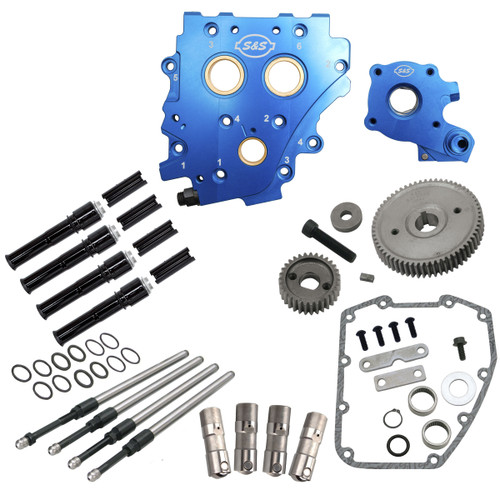 Gear Drive Cam Chest Kit Without Cam, With Black Pushrod Tubes for 2006 Dyna®, 2007-up bt Gear Drive Cam Chest Kit Without Cam, With Black Pushrod Tubes for 2006 Dyna®, 2007-up bt