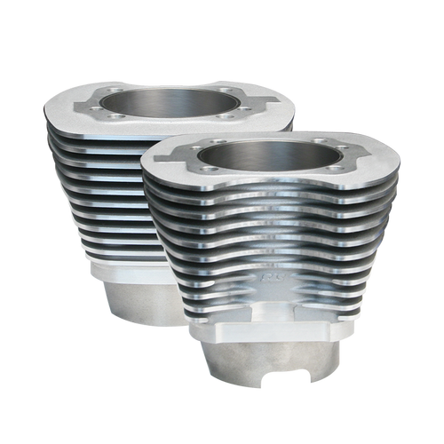 4-1/8" Bore Cylinder Set for 124" and 124" Hot Set Up® Kits for 1999-06 HD® Big Twins, 11 Fin - Silver 4-1/8" Bore Cylinder Set for 124" and 124" Hot Set Up® Kits for 1999-06 HD® Big Twins, 11 Fin - Silver