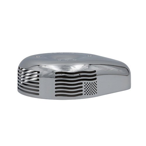 Cover, Air Cleaner, S&S® Cycle Logo, Stealth, Patriot Flag, Packaged, Chrome