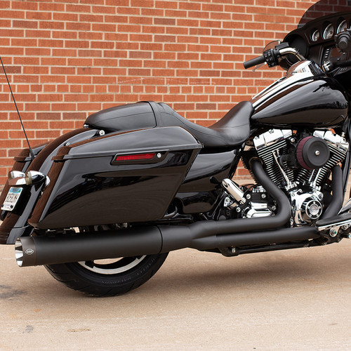 Exhaust System, Complete, 50 State, 2 into 1, Sidewinder®, Black, 2007-'16 Touring Models Exhaust System, Complete, 50 State, 2 into 1, Sidewinder®, Black, 2007-'16 Touring Models