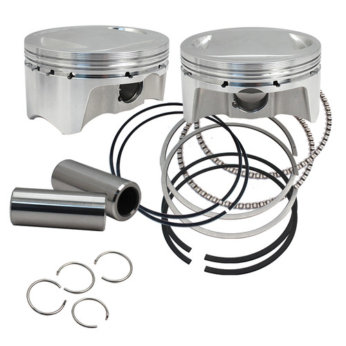 Piston, Set, 4" x 4-3/8", Standard, 110", .927" WP, HSF, 1.090" CR Height, 1999-up bt