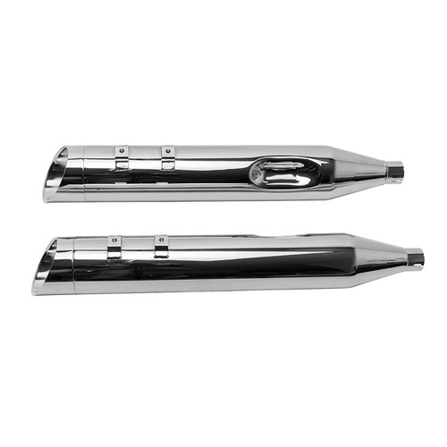 Muffler, Kit, Cast Cutlass End Caps, Chrome End Caps, Mk45, Chrome, 1995-2016 Touring