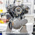 Engine, Assembled, SH93, Super E, Super Stock® Ignition, 585 Cam, Natural w/ Black Cylinders, 1966-'69 bt