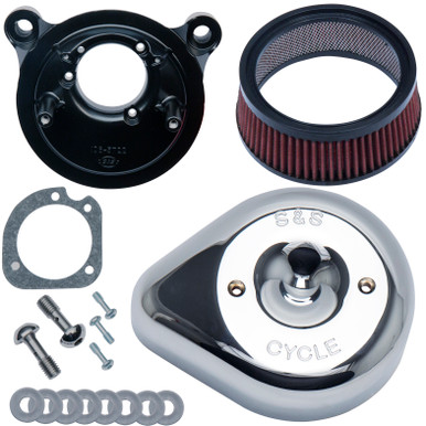 Air Cleaner, Kit, Super E/G, Stealth, Slasher, Teardrop, Chrome, 1984-'99 bt