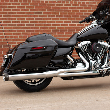 Exhaust System, Complete, 50 State, 2 into 1, Sidewinder®, Chrome, 2007-'16 Touring Models