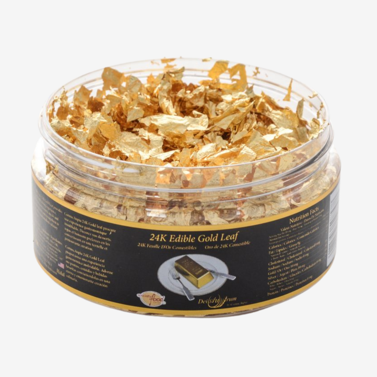 24K Edible Gold Leaf Flakes