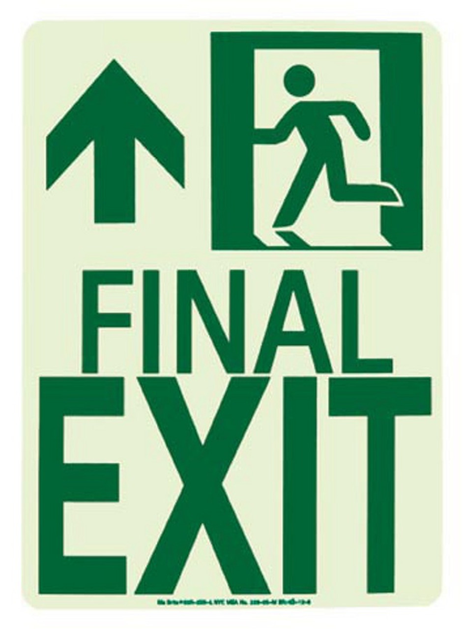 Glo Brite® Egress Final Exit Signs - Photoluminescent Exit Signs