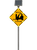 Outdoor sign notifying people of forklift traffic Outdoor sign notifying people of forklift traffic