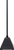 Without wheels, black post and base Without wheels, black post and base