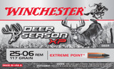 Get Winchester .25-06 Remington Ammunition with Deer Season XP PT bullets, perfect for deer hunting. Each box contains 20 rounds of 117 grains for optimal performance.