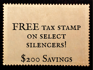 Unlock Savings: Free Tax Stamp Offer on Select Silencers - Limited Time Only!