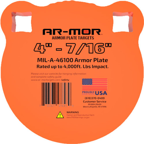 AR-MOR 4" MIL46100 STEEL GONG